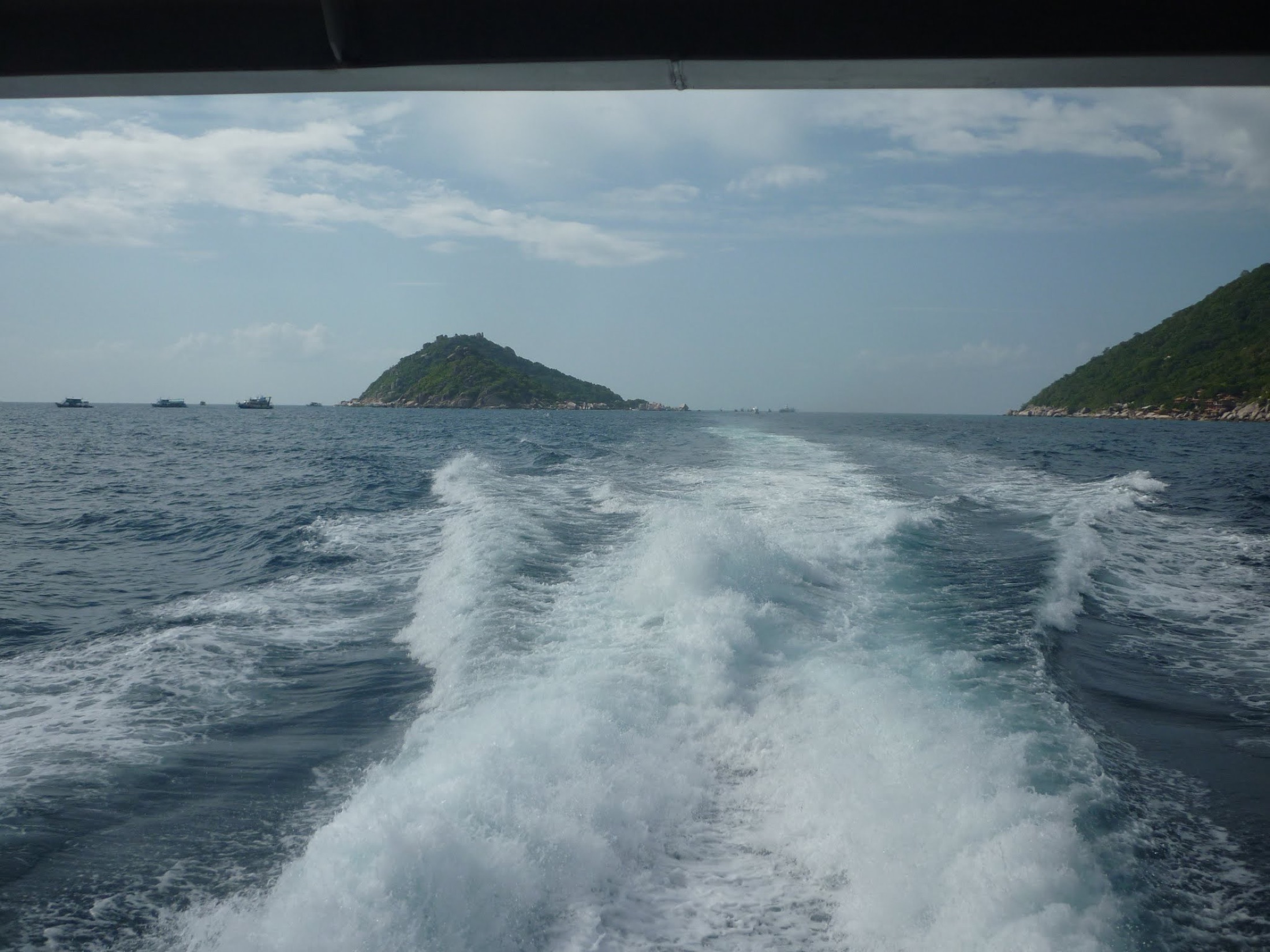 High-speed catamaran on a Gulf island route