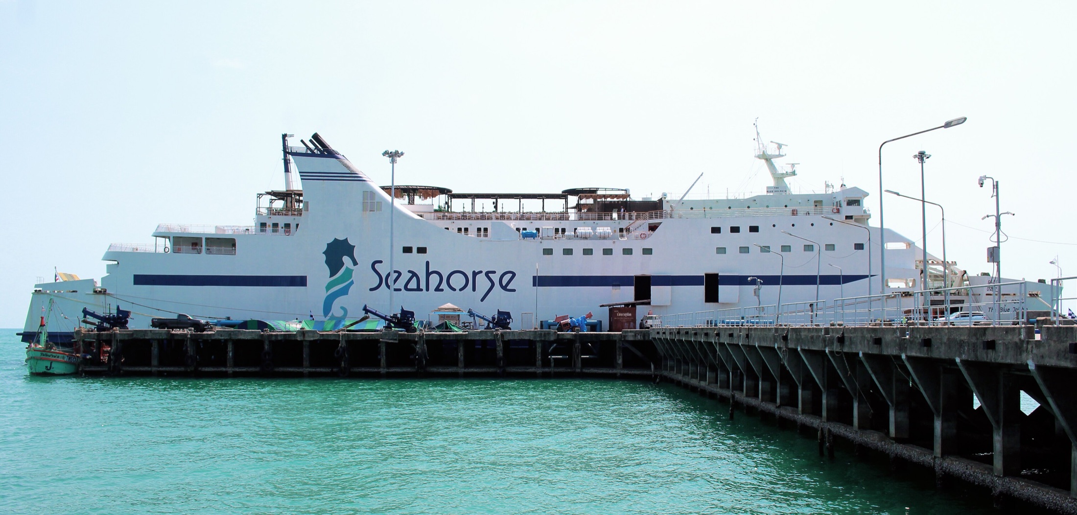 Blue Dolphin ferry at Nathon Pier on Koh Samui
